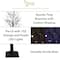 5ft. Orange & Purple LED Pre-Lit Halloween Deluxe Black Twig Artificial Fall Tree